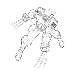 Disegno da colorare: Wolverine (Supereroi e Supercattivi) #74889 - Pagine da Colorare Stampabili Gratuite