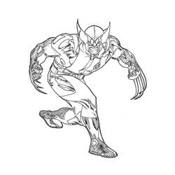 Disegno da colorare: Wolverine (Supereroi e Supercattivi) #74893 - Pagine da Colorare Stampabili Gratuite