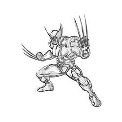 Disegno da colorare: Wolverine (Supereroi e Supercattivi) #74897 - Pagine da Colorare Stampabili Gratuite