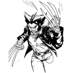 Disegno da colorare: Wolverine (Supereroi e Supercattivi) #74906 - Pagine da Colorare Stampabili Gratuite