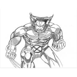 Disegno da colorare: Wolverine (Supereroi e Supercattivi) #74961 - Pagine da Colorare Stampabili Gratuite