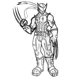 Disegno da colorare: Wolverine (Supereroi e Supercattivi) #74963 - Pagine da Colorare Stampabili Gratuite