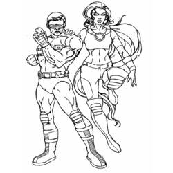 Disegno da colorare: X-Men (Supereroi e Supercattivi) #74372 - Pagine da Colorare Stampabili Gratuite