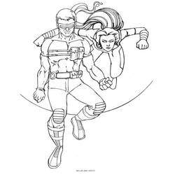 Disegno da colorare: X-Men (Supereroi e Supercattivi) #74458 - Pagine da Colorare Stampabili Gratuite