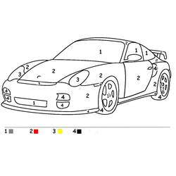 Disegni da colorare: Auto da Corsa - Pagine da Colorare Stampabili Gratuite