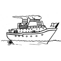 Disegno da colorare: Barca / Nave (Trasporti) #137440 - Pagine da Colorare Stampabili Gratuite