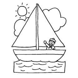 Disegno da colorare: Barca / Nave (Trasporti) #137441 - Pagine da Colorare Stampabili Gratuite