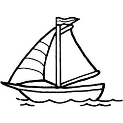 Disegno da colorare: Barca / Nave (Trasporti) #137445 - Pagine da Colorare Stampabili Gratuite