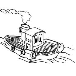 Disegno da colorare: Barca / Nave (Trasporti) #137446 - Pagine da Colorare Stampabili Gratuite
