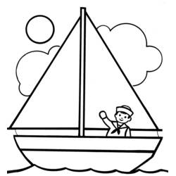 Disegno da colorare: Barca / Nave (Trasporti) #137454 - Pagine da Colorare Stampabili Gratuite