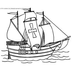 Disegno da colorare: Barca / Nave (Trasporti) #137476 - Pagine da Colorare Stampabili Gratuite
