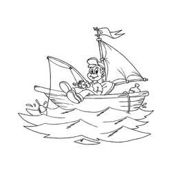 Disegno da colorare: Barca / Nave (Trasporti) #137503 - Pagine da Colorare Stampabili Gratuite