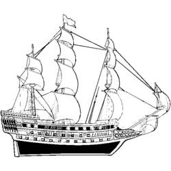Disegno da colorare: Barca / Nave (Trasporti) #137513 - Pagine da Colorare Stampabili Gratuite