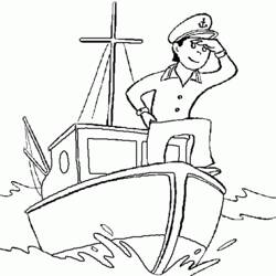 Disegno da colorare: Barca / Nave (Trasporti) #137565 - Pagine da Colorare Stampabili Gratuite