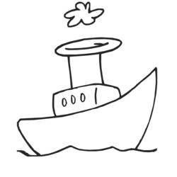 Disegno da colorare: Barca / Nave (Trasporti) #137567 - Pagine da Colorare Stampabili Gratuite