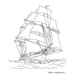 Disegno da colorare: Barca / Nave (Trasporti) #137575 - Pagine da Colorare Stampabili Gratuite