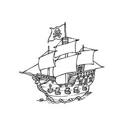 Disegno da colorare: Barca / Nave (Trasporti) #137590 - Pagine da Colorare Stampabili Gratuite