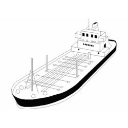 Disegno da colorare: Barca / Nave (Trasporti) #137618 - Pagine da Colorare Stampabili Gratuite