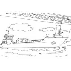 Disegno da colorare: Barca / Nave (Trasporti) #137649 - Pagine da Colorare Stampabili Gratuite
