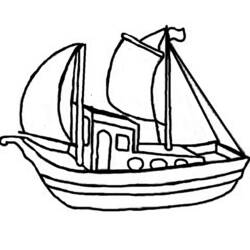Disegno da colorare: Barca / Nave (Trasporti) #137670 - Pagine da Colorare Stampabili Gratuite