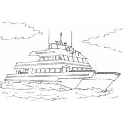 Disegno da colorare: Barca / Nave (Trasporti) #137673 - Pagine da Colorare Stampabili Gratuite