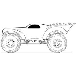 Disegni da colorare: Camion Mostro - Pagine da Colorare Stampabili Gratuite