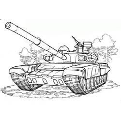 Disegno da colorare: Carro Armato (Trasporti) #138006 - Pagine da Colorare Stampabili Gratuite