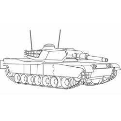 Disegno da colorare: Carro Armato (Trasporti) #138008 - Pagine da Colorare Stampabili Gratuite
