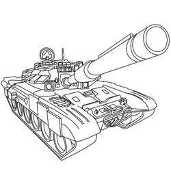 Disegno da colorare: Carro Armato (Trasporti) #138011 - Pagine da Colorare Stampabili Gratuite