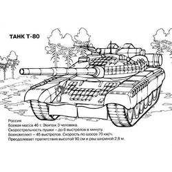 Disegno da colorare: Carro Armato (Trasporti) #138012 - Pagine da Colorare Stampabili Gratuite