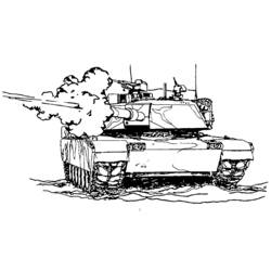 Disegno da colorare: Carro Armato (Trasporti) #138014 - Pagine da Colorare Stampabili Gratuite