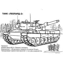 Disegno da colorare: Carro Armato (Trasporti) #138021 - Pagine da Colorare Stampabili Gratuite