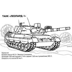 Disegno da colorare: Carro Armato (Trasporti) #138022 - Pagine da Colorare Stampabili Gratuite