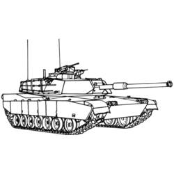 Disegno da colorare: Carro Armato (Trasporti) #138026 - Pagine da Colorare Stampabili Gratuite