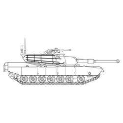 Disegno da colorare: Carro Armato (Trasporti) #138031 - Pagine da Colorare Stampabili Gratuite