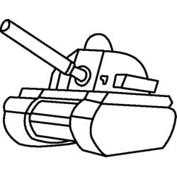 Disegno da colorare: Carro Armato (Trasporti) #138035 - Pagine da Colorare Stampabili Gratuite