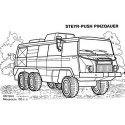 Disegno da colorare: Carro Armato (Trasporti) #138036 - Pagine da Colorare Stampabili Gratuite