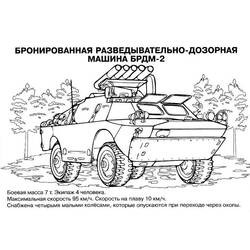 Disegno da colorare: Carro Armato (Trasporti) #138038 - Pagine da Colorare Stampabili Gratuite
