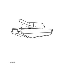 Disegno da colorare: Carro Armato (Trasporti) #138042 - Pagine da Colorare Stampabili Gratuite