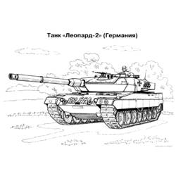 Disegno da colorare: Carro Armato (Trasporti) #138052 - Pagine da Colorare Stampabili Gratuite