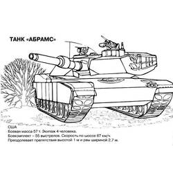 Disegno da colorare: Carro Armato (Trasporti) #138054 - Pagine da Colorare Stampabili Gratuite