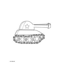 Disegno da colorare: Carro Armato (Trasporti) #138057 - Pagine da Colorare Stampabili Gratuite