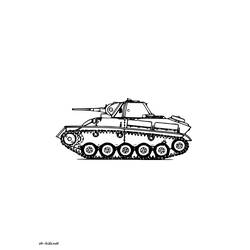Disegno da colorare: Carro Armato (Trasporti) #138071 - Pagine da Colorare Stampabili Gratuite