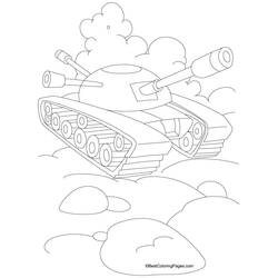 Disegno da colorare: Carro Armato (Trasporti) #138093 - Pagine da Colorare Stampabili Gratuite
