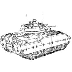 Disegno da colorare: Carro Armato (Trasporti) #138146 - Pagine da Colorare Stampabili Gratuite
