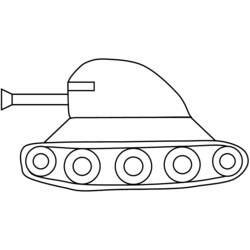 Disegno da colorare: Carro Armato (Trasporti) #138159 - Pagine da Colorare Stampabili Gratuite
