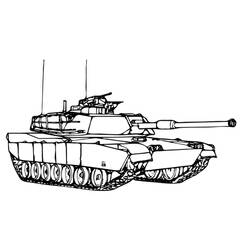 Disegno da colorare: Carro Armato (Trasporti) #138164 - Pagine da Colorare Stampabili Gratuite