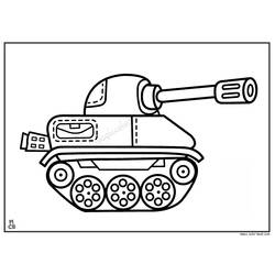 Disegno da colorare: Carro Armato (Trasporti) #138196 - Pagine da Colorare Stampabili Gratuite