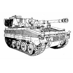 Disegno da colorare: Carro Armato (Trasporti) #192632 - Pagine da Colorare Stampabili Gratuite