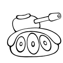 Disegno da colorare: Carro Armato (Trasporti) #192637 - Pagine da Colorare Stampabili Gratuite